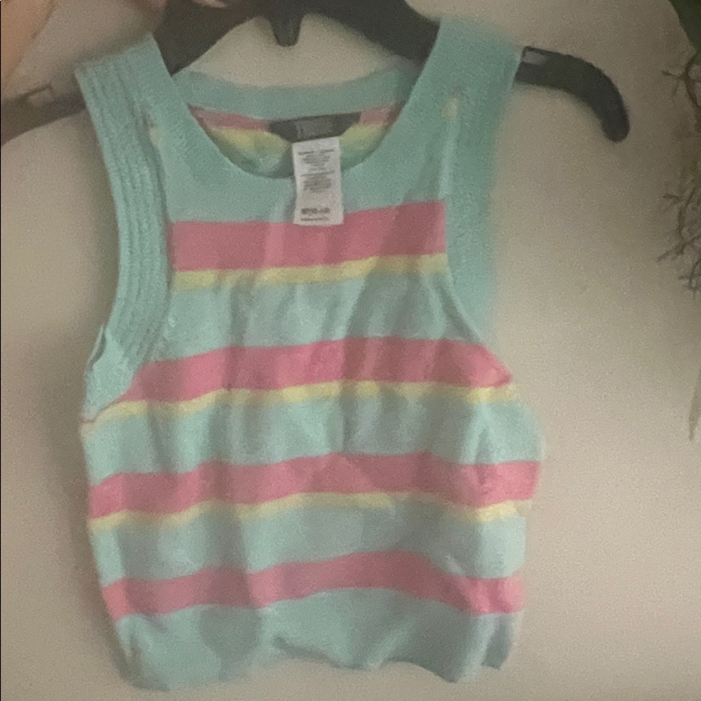 Vibrant Striped Kids Tank Top
